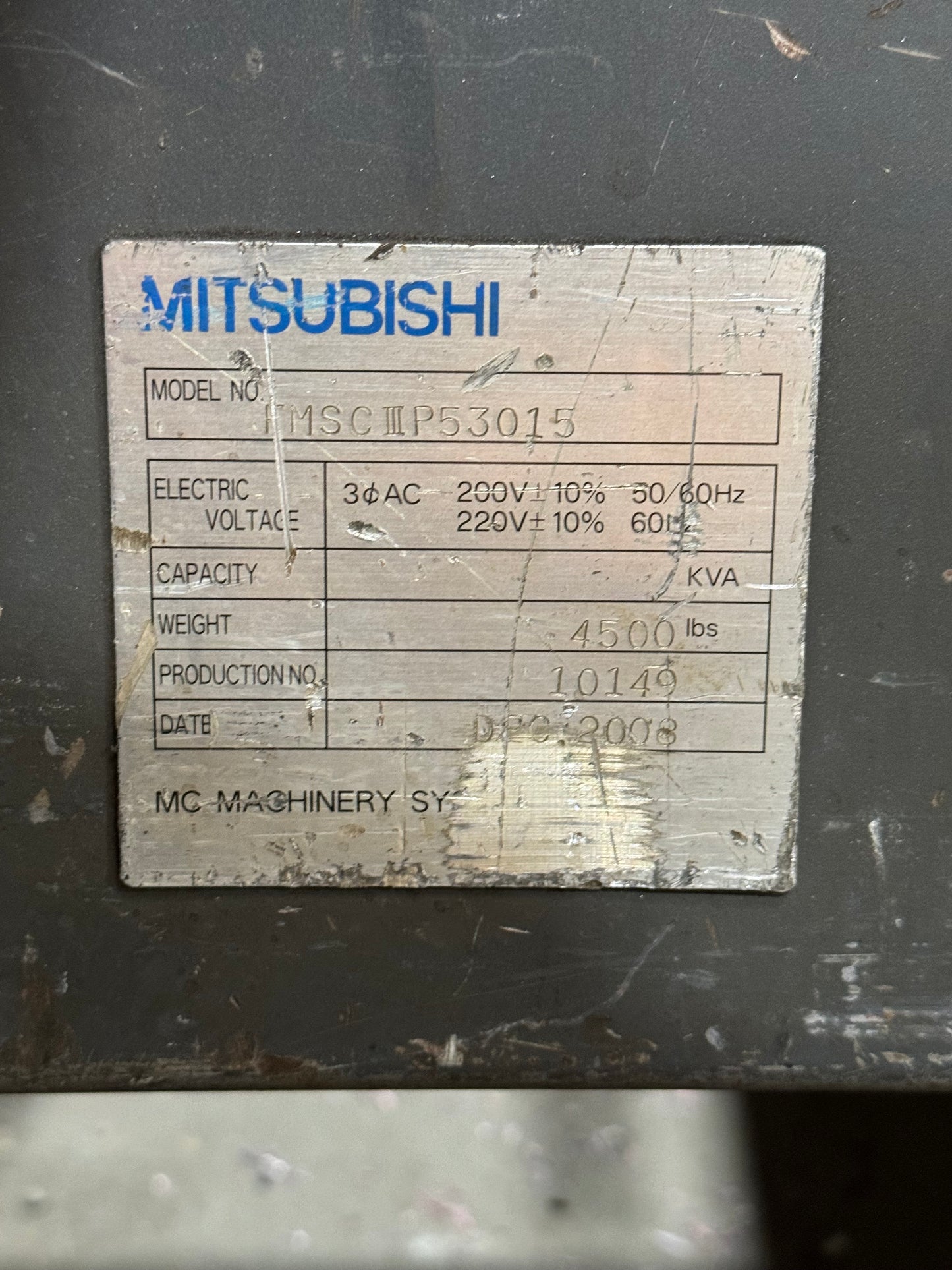 Mistubishi ML 3015LV Plus Laser Cutter