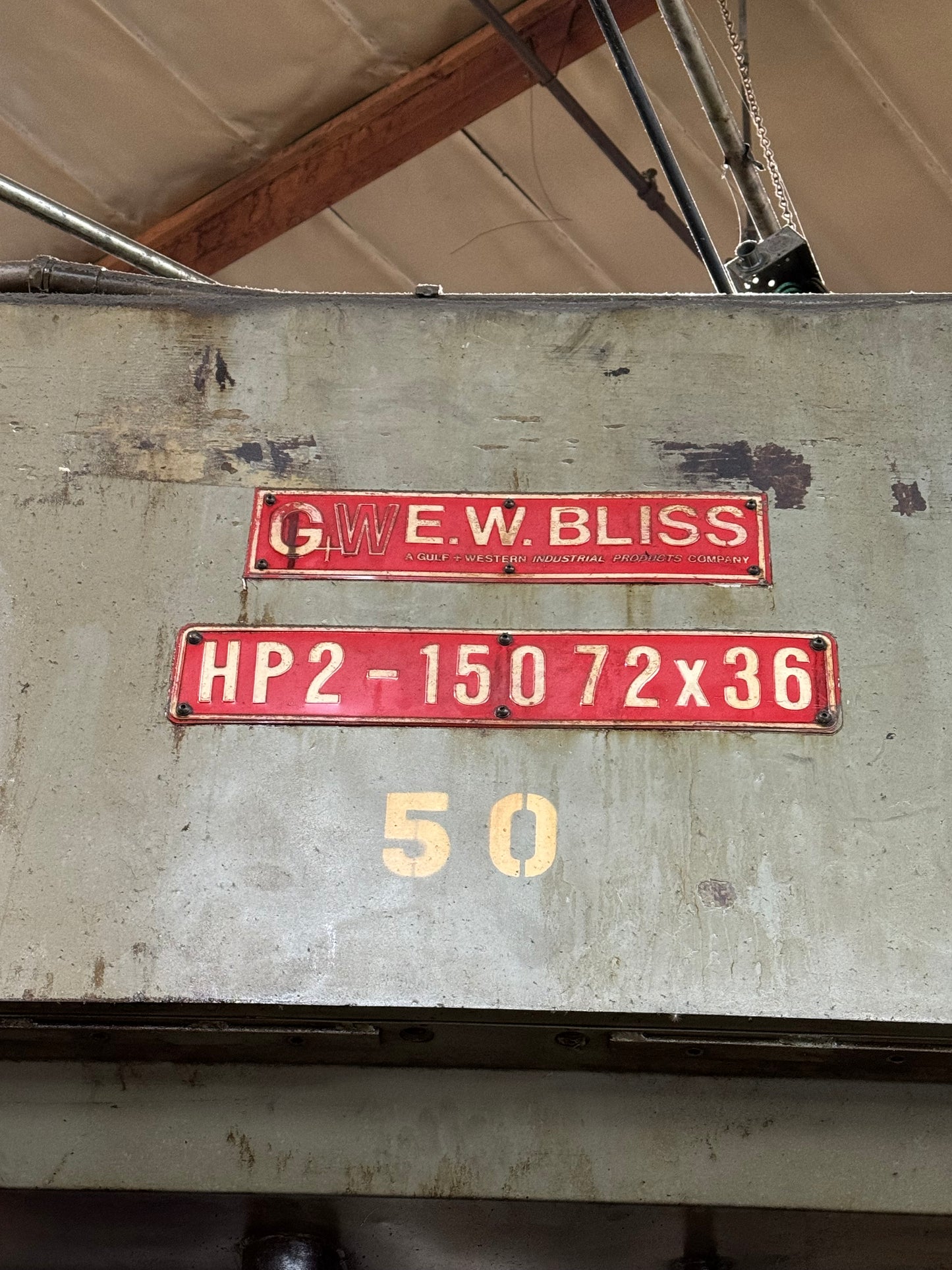 Bliss 150 Ton Straight Side Press