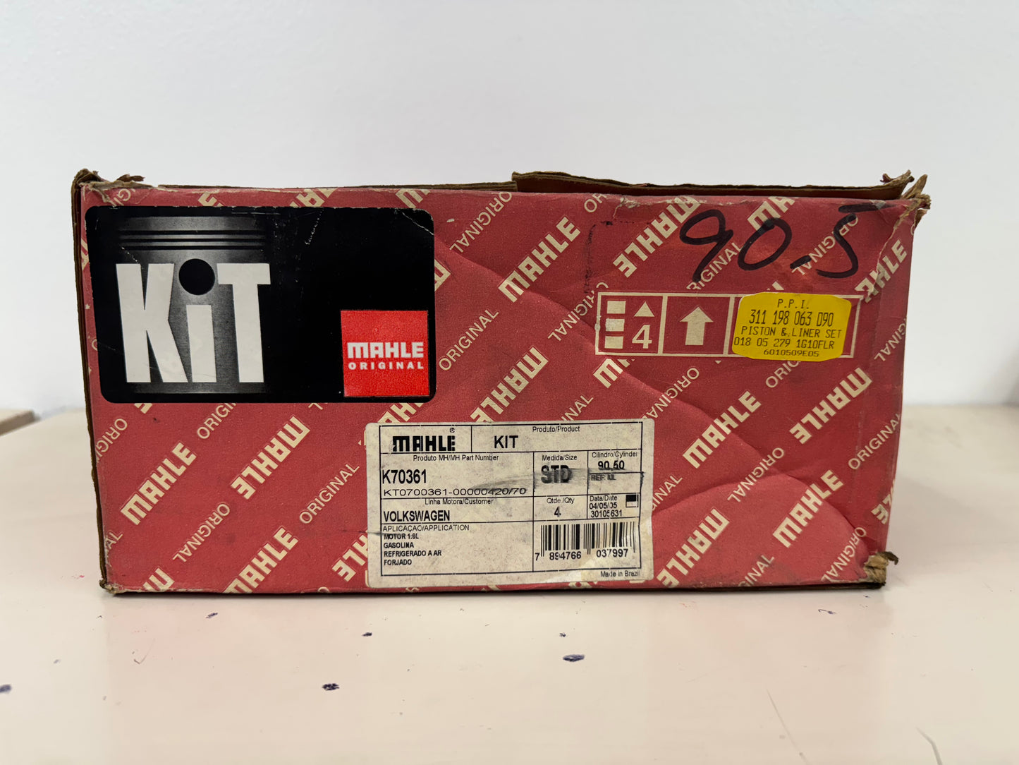 Mahle VW Piston & Cylinder Set of 4