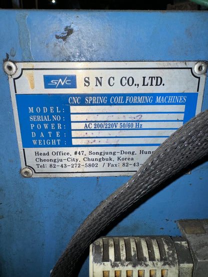 SNC Spring Coiling Machine #107